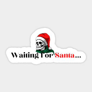 Waiting for Santa | Funny Christmas Sticker